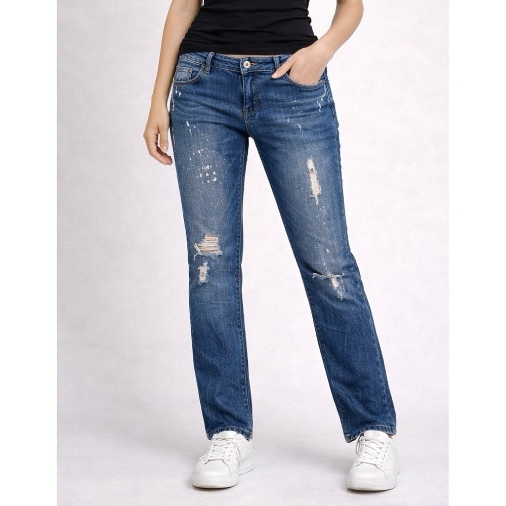 Mudd Straight Leg Distressed Denim Jeans (sz. 15) Y2K